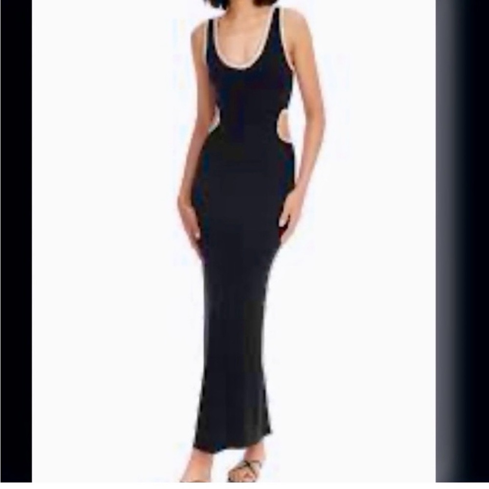 House of Harlow 1960 Black Cutout Maxi Dress NWT